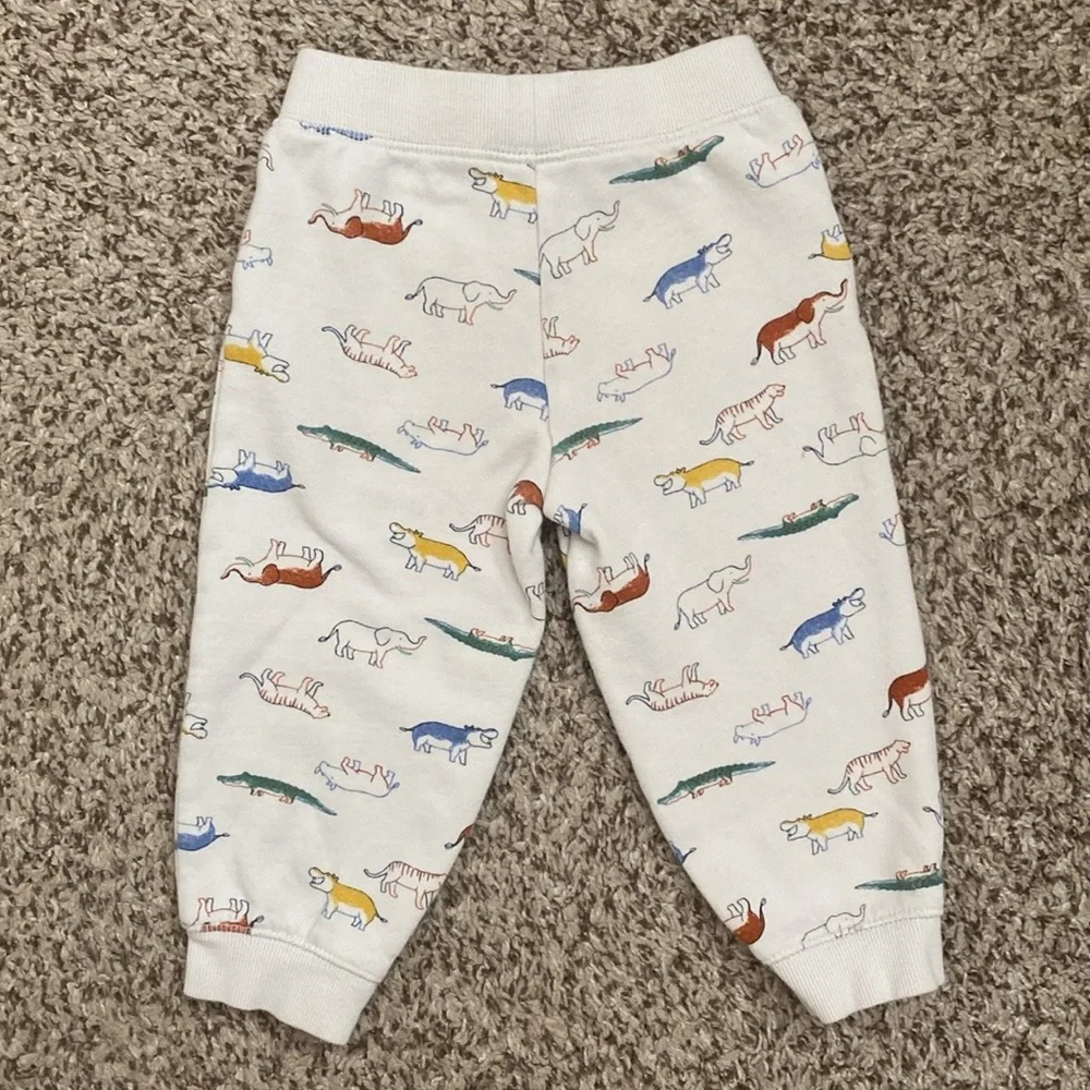 NWOT & EUC Carters Baby Elephant Safari Hoodie Jogger Matching set